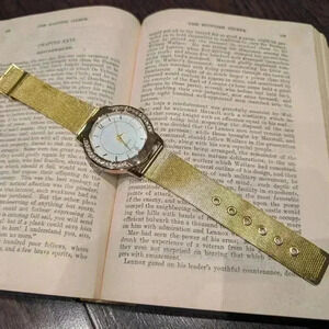 Goldtone  mesh watch